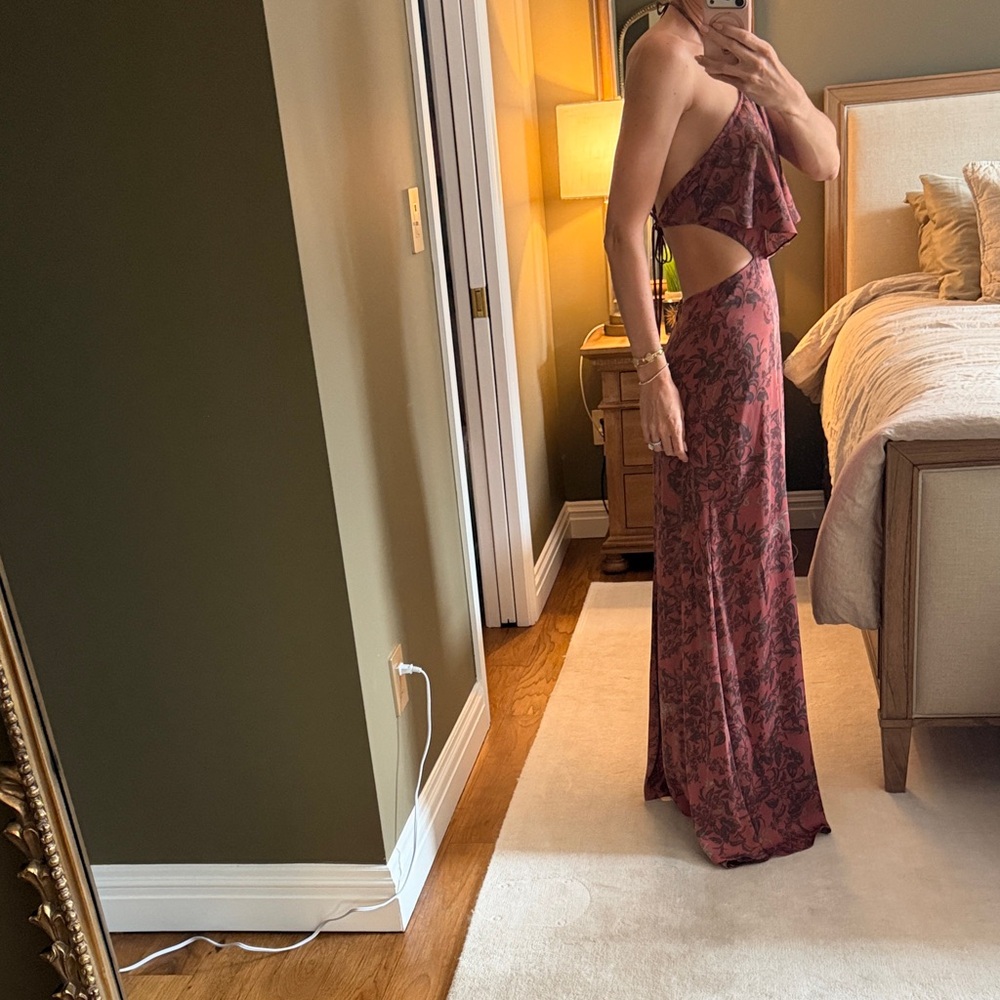 House of Harlow x Revolve Cut-Out Halter Maxi Dress (Size Small) - Picture 3 of 4